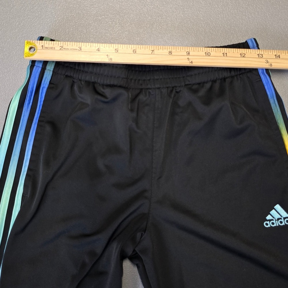 Adidas Tracksuit Set Black Multi Color Stripes Jacket Pants Men's Medium - Picture 10 of 16